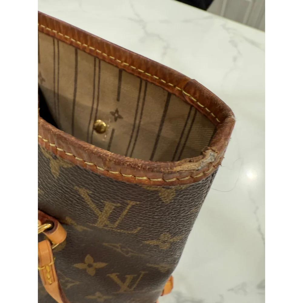 Louis Vuitton Monogram Neverfull MM Tote Bag Brown